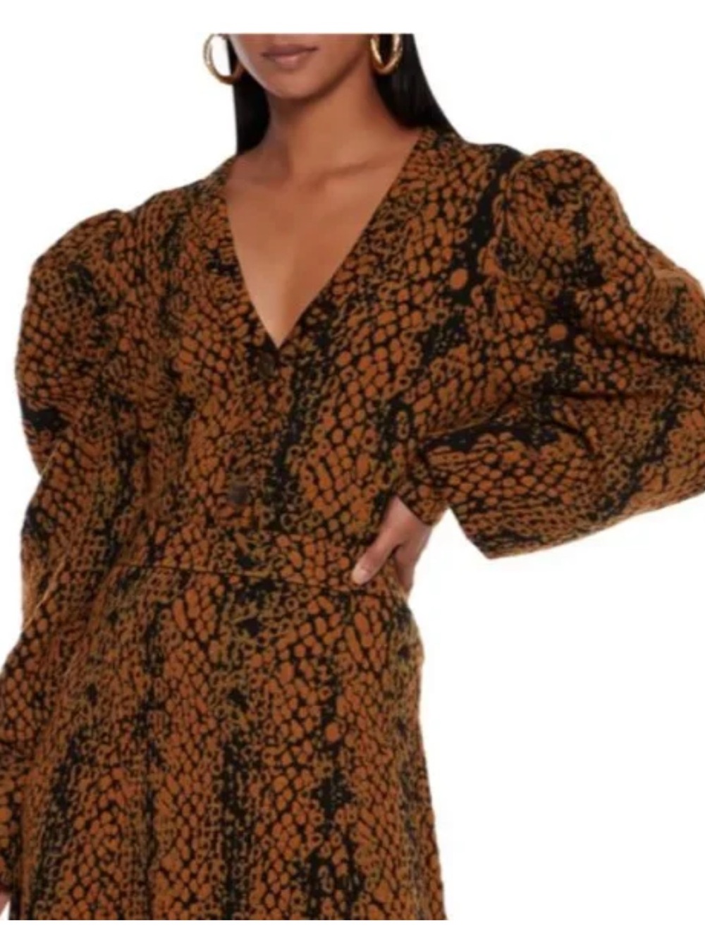 Ulla Johnson Elise Phython Wool Blend Cardigan